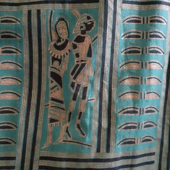 Unisex Dashiki African Star Gold Thread One Size Drum Circle Boho Performance - Picture 15 of 15